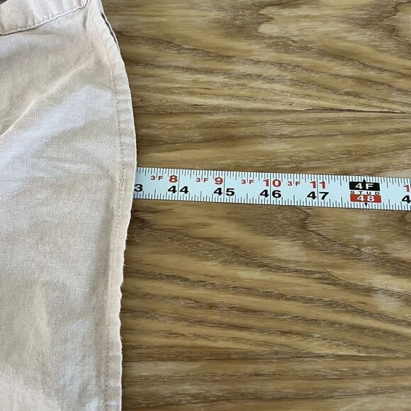 Tavik+ Womens Dress Large Button Front Tie Waist Midi Collared Linen Rayon Blend - Picture 5 of 15